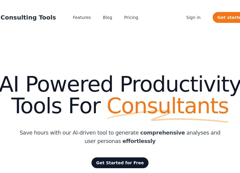 AI consulting tools