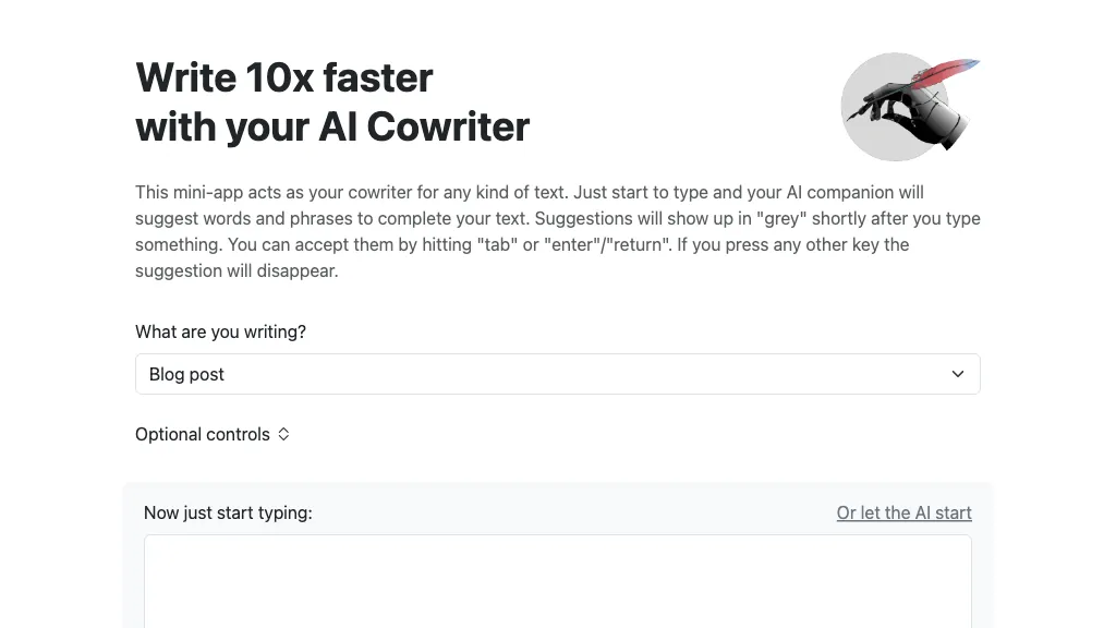 AI Cowriter - LookAITools
