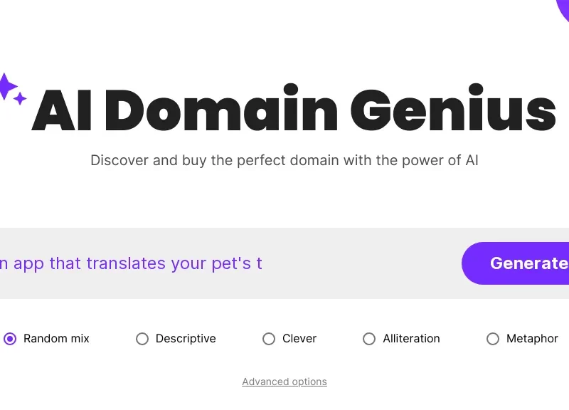AI Domain Genius