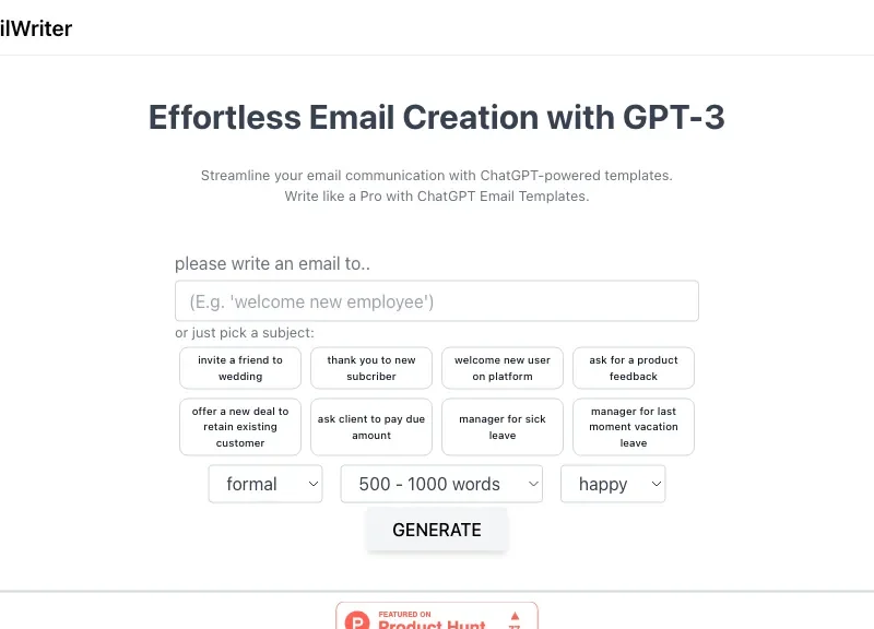 AI Email Writer