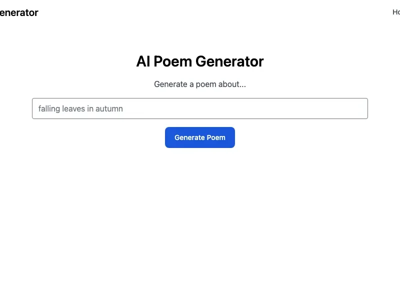 AI Poem Generator – Lookaitools.com