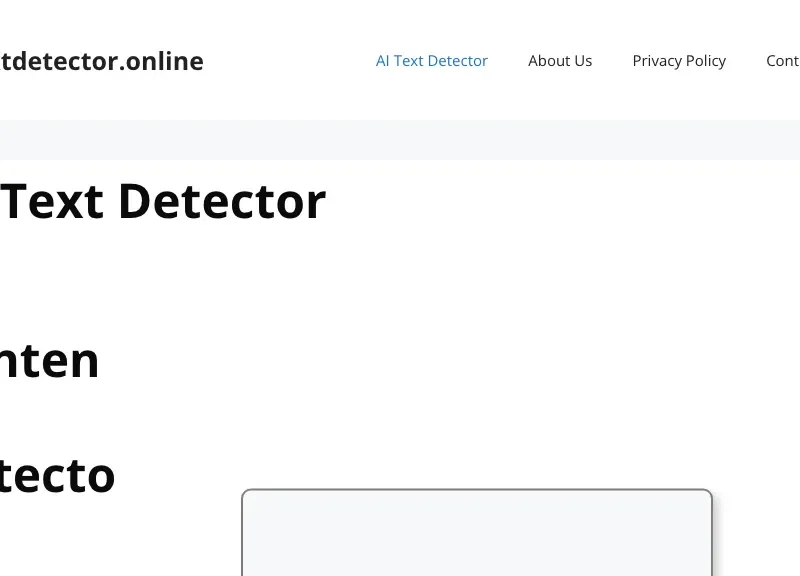 AI Text Detector