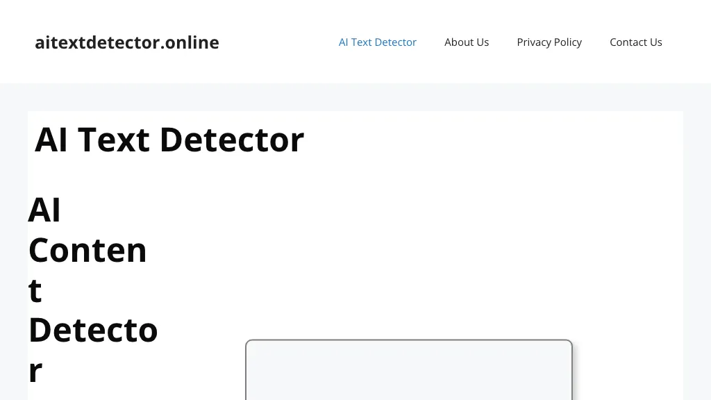 AI Text Detector - LookAITools