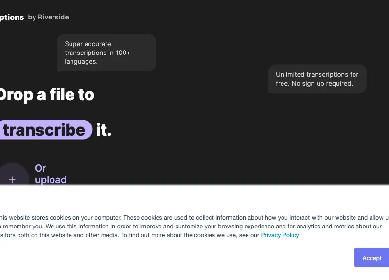 AI Transcriptions by Riverside