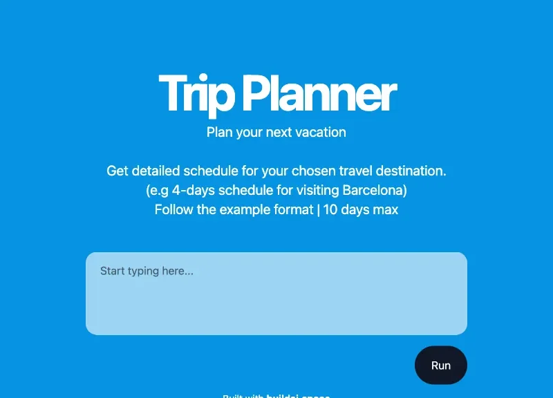 AI Trip Planner