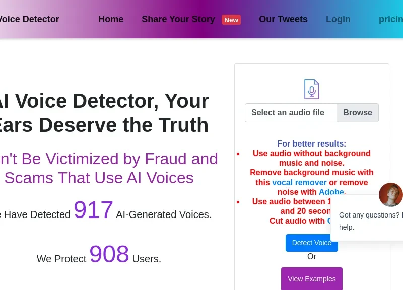 AI Voice Detector
