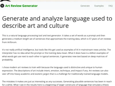 Artreviewgenerator