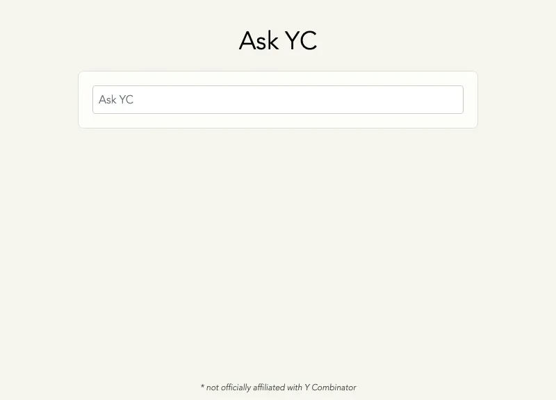Ask YC