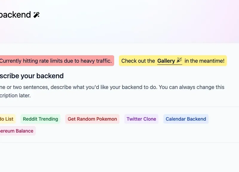 Auto Backend