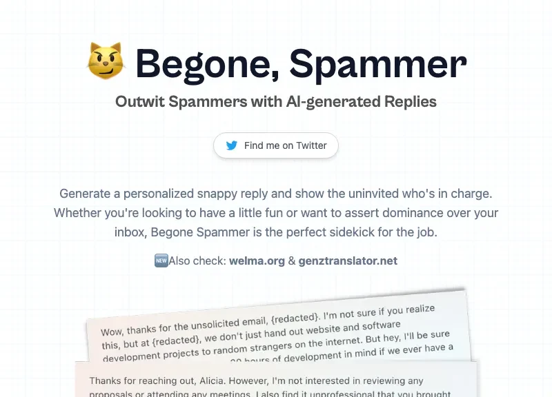 Begone Spammer