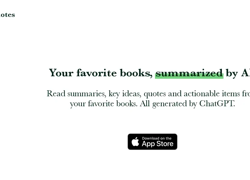 Booknotes