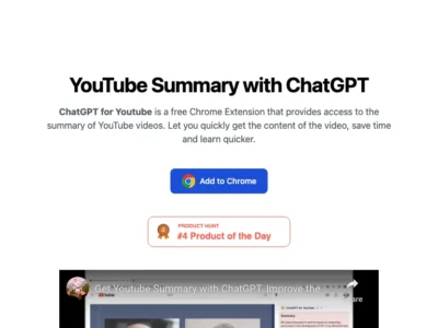 ChatGPT for YouTube