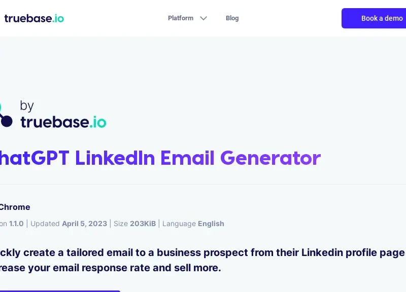 ChatGPT LinkedIn Email Generator