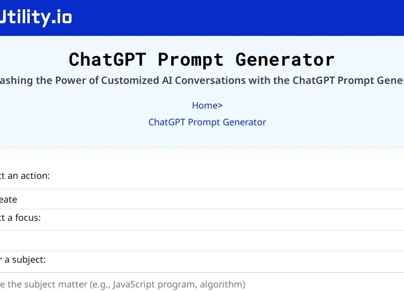 ChatGPT Prompt Generator