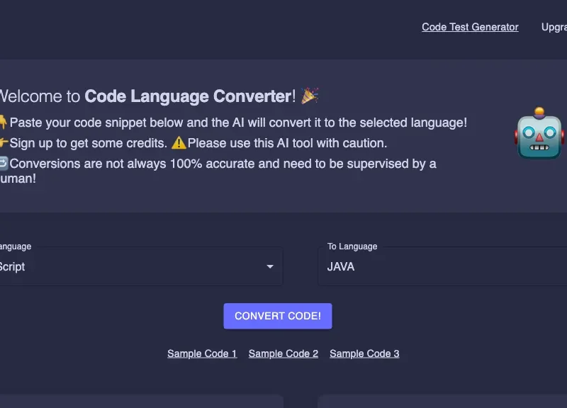 Code Language Converter
