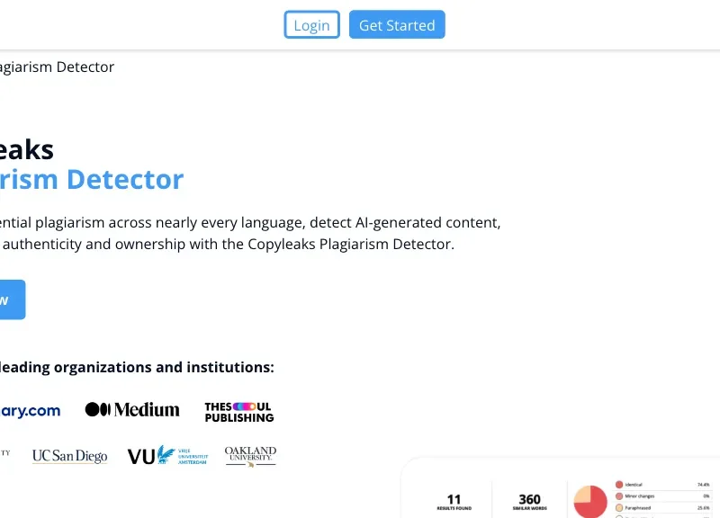 Copyleaks - Plagiarism detector