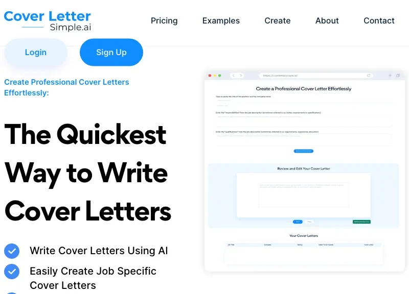 CoverLetterSimple.ai