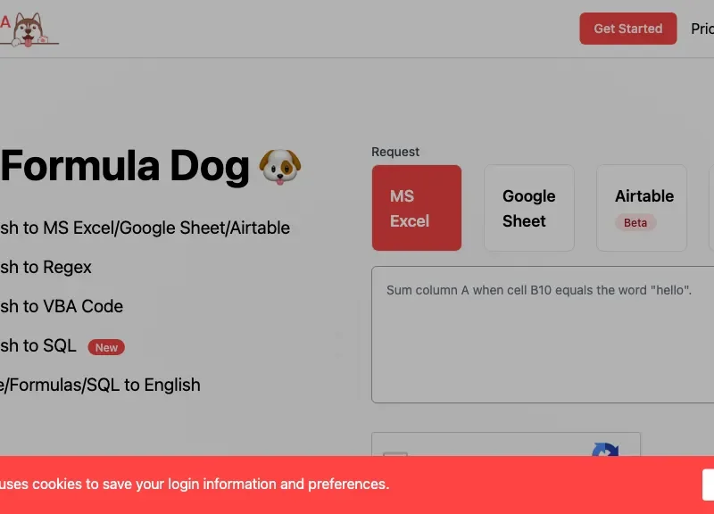 Formula Dog