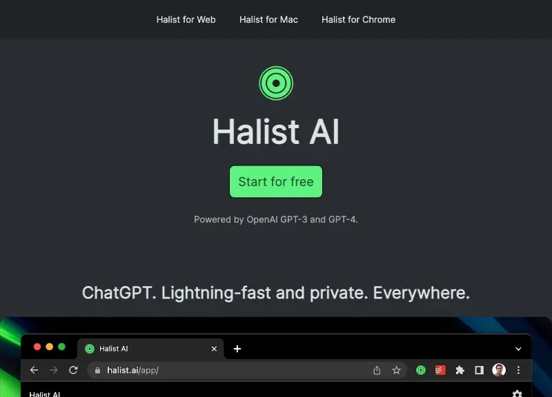Halist Browser AI