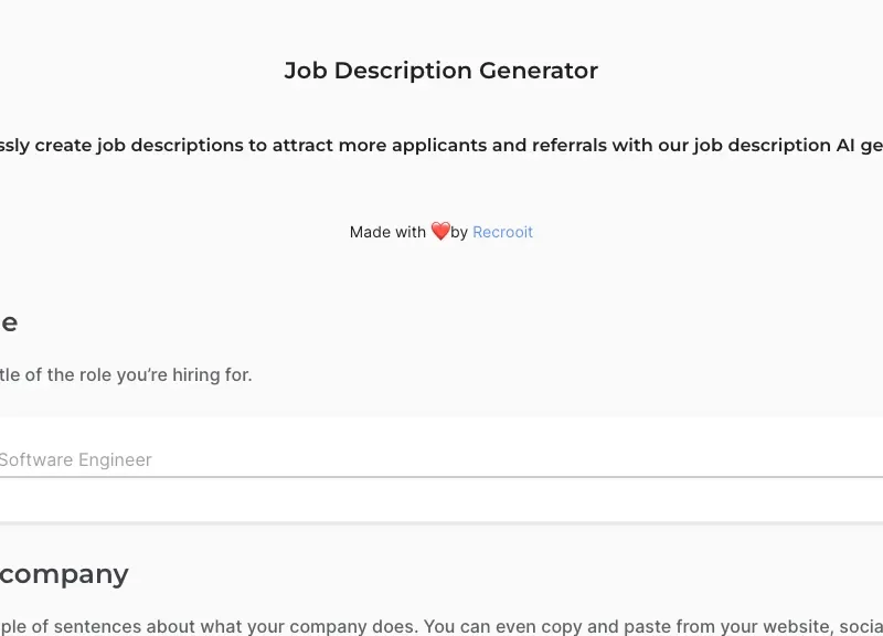 Job Description Generator