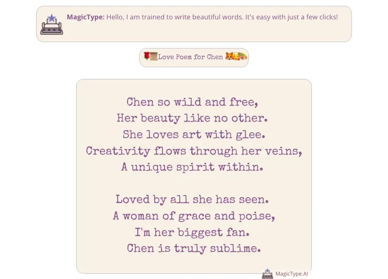 Magic Type AI