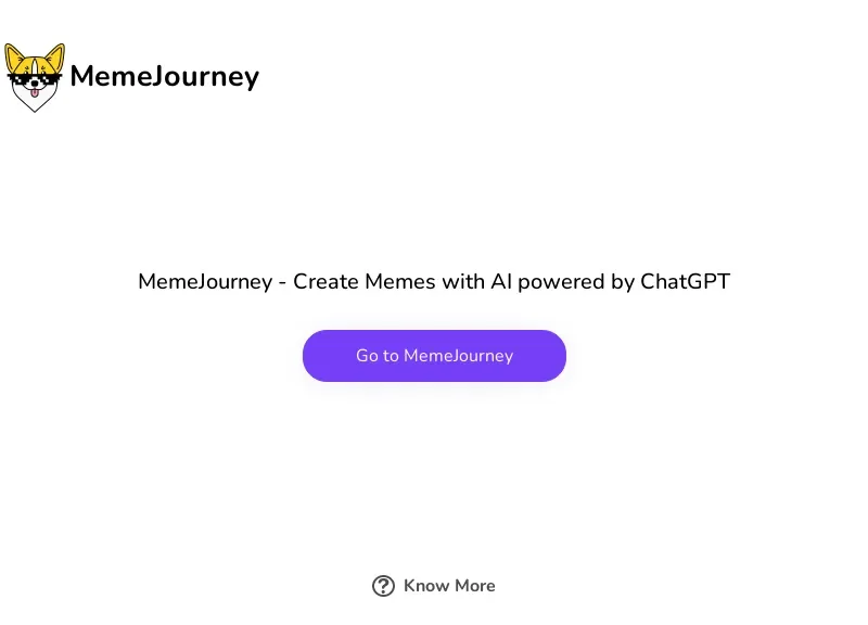 Memejourney - ChatGPT for memes