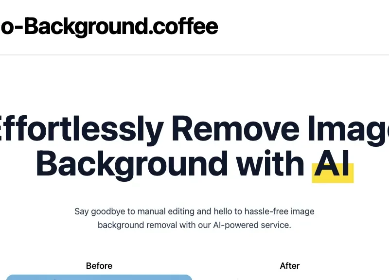 No Background Coffee