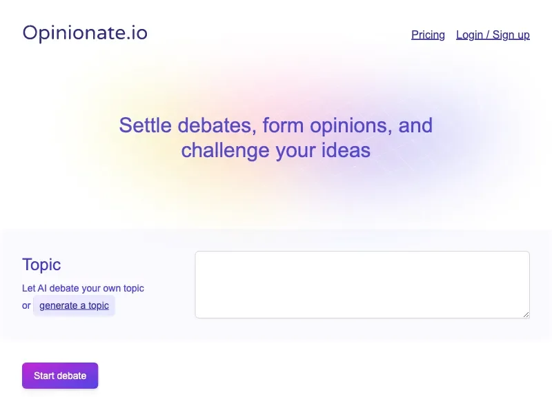 Opinionate