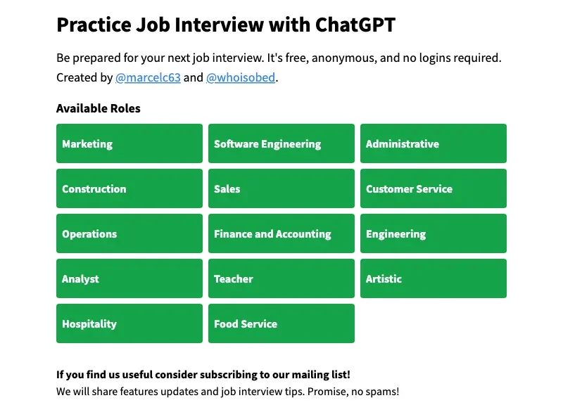 Practice Interview