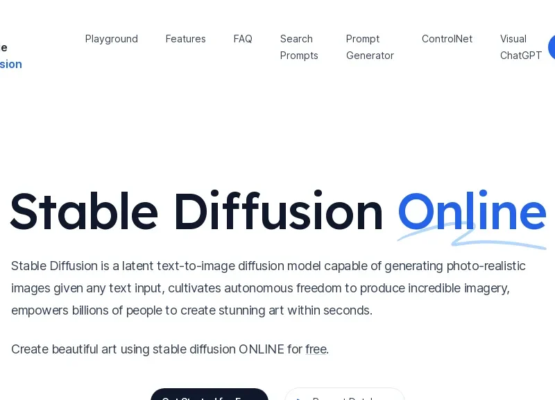 Stable Diffusion Online