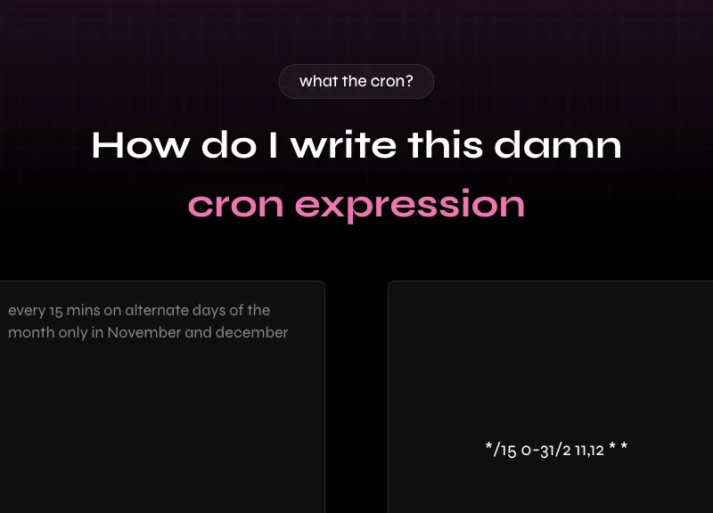 Text to Cron