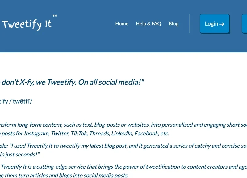 Tweetify It