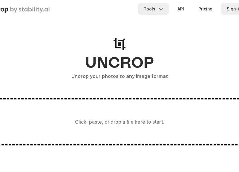 Uncrop by Stability AI