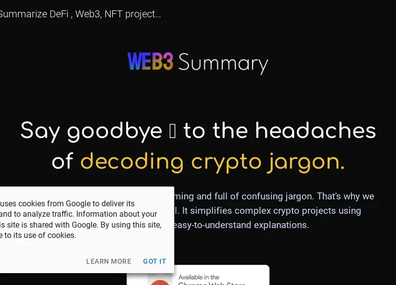 Web3 Summary
